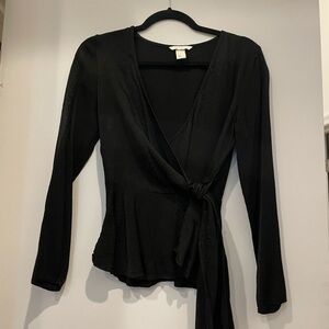 Black Wrap Top
